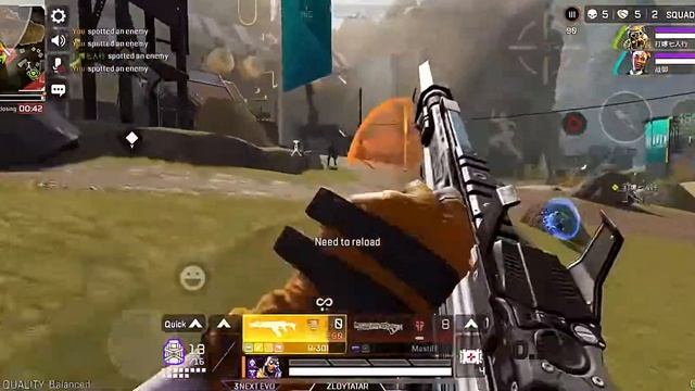 ?APEX LEGENDS MOBILE RANKED MATCH FRAG MOVIE | АПЕКС ЛЕЖЕНС РАНГОВЫЙ МАТЧ ФРАГМУВИ смотреть онлайн