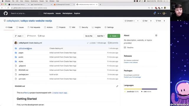 Use Github Actions to Automatically Deploy a Static Site - Next.js & AWS S3 смотреть онлайн