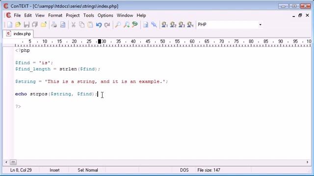PHP 48 String Functions String Position Part 1 смотреть онлайн