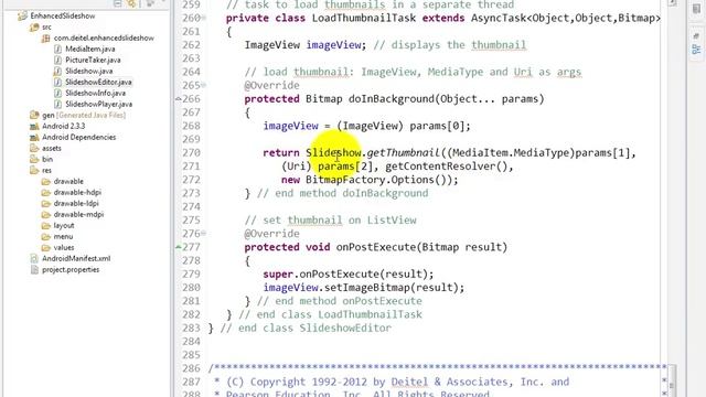 lesson13 16 SlideshowEditor java Updated nested class LoadThum смотреть онлайн