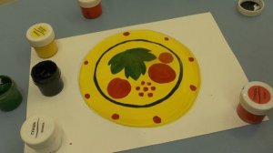 Роспись тарелки "Хохлома" Тренируем глазомер и развиваем композиционные навыки вместе с детьми :)