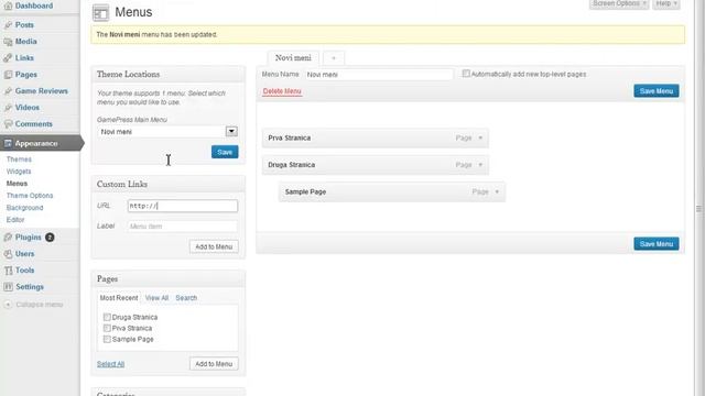 KAKO UREDITI MENI WORDPRESS-KAKO NAPRAVITI WEB STRANICU смотреть онлайн