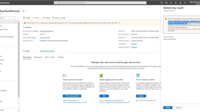 Azure Key Vault Protection and Recovery смотреть онлайн