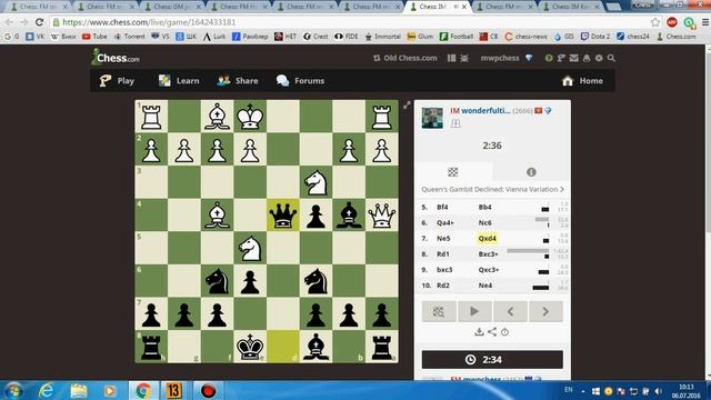 Шахматы - Блиц онлайн - Titled tuesday 05.07.2016 (replay). + бонус гросс-читер смотреть онлайн