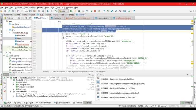 JSON en Android Studio смотреть онлайн