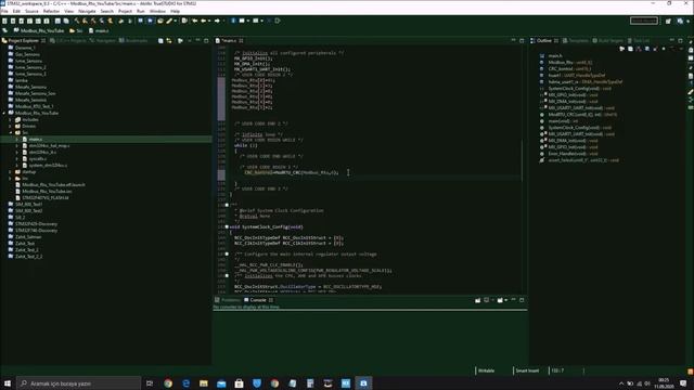 STM32 Modbus RTU (RS485) Tutorial (Entes Power Analyzer ) смотреть онлайн
