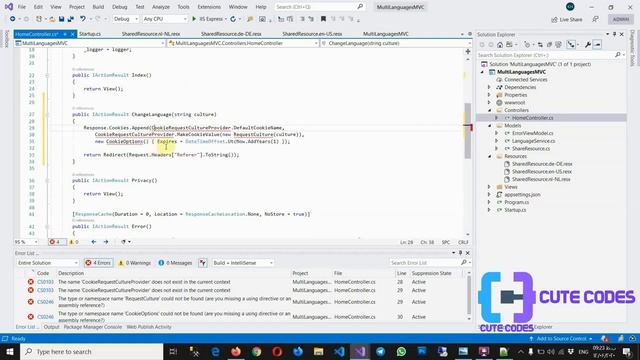 Multi languages in ASP.NET MVC core смотреть онлайн
