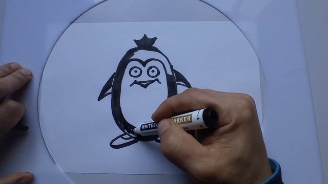 Рисуем пингвин для детей,Pinqvin rasmini chizamiz,Draw a penguin смотреть онлайн