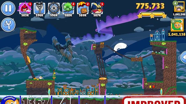 IMPROVED SCORE POWER-UP for Level 4 in Angry Birds Friends Tournament 1367 смотреть онлайн
