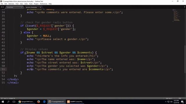 Processing an HTML Form with PHP Part 4 смотреть онлайн
