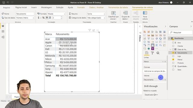 Matrizes no Power BI (as Tabelas Dinâmicas do Power BI) смотреть онлайн