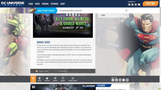 DCUO Bonus Nth Metal, Ally Favor, & Source Marks! смотреть онлайн