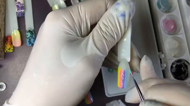 Вензеля и Градиенты в Маникюре. Крутые Дизайны Ногтей смотреть онлайн