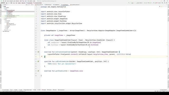 RecyclerView (2 of 2): Event Handing смотреть онлайн