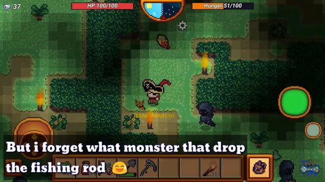 Pixel Survival 3 - How To Get Fishing Rod And Use It смотреть онлайн