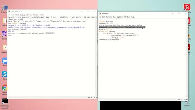 How to draw a red circle with pygame | Python смотреть онлайн