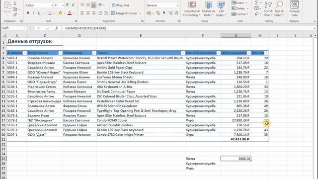 Excel для учебы и научной работы