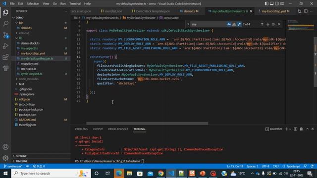 CDK Bootstrapping Part - 4 (Custom bootstrapping & Synthesizer) смотреть онлайн