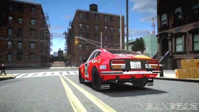 GTA IV 1971 Datsun 240z East African Safari Crash Testing HD смотреть онлайн