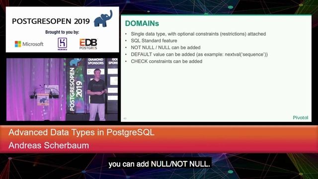 PostgresOpen 2019 Advanced Data Types In PostgreSQL смотреть онлайн
