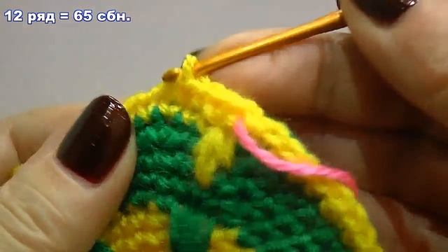 МК вязания прихватки крючком. Прихватка крючком. Подставка крючком под горячее. Potholder.