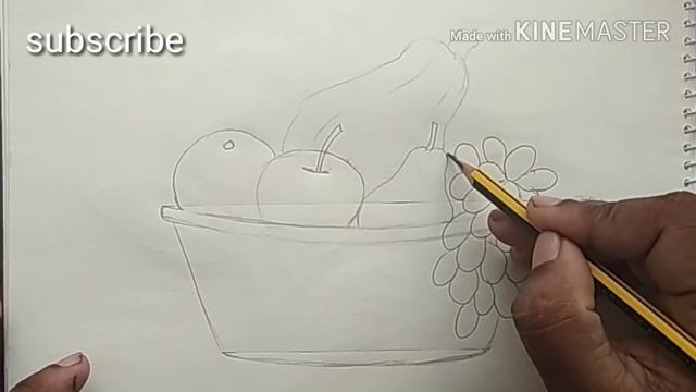 How to draw a fruit basket step by step смотреть онлайн