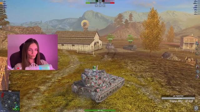 Танки Blitz/Девочка в рандоме (21 стрим в этом году) смотреть онлайн