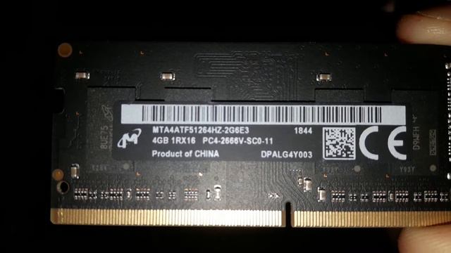 REVIEW: MICRON | 2x4GB (8GB) | 1RX16 DDR4-2666 CL19 | MTA4ATF51264HZ-2G6E3 | SODIMM SDRAM MEMORY смотреть онлайн