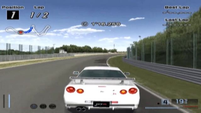 Гран Туризмо 4 (Онлайн Тест Версия) Нисан Скайлайн GT-R R34 Геймплей смотреть онлайн