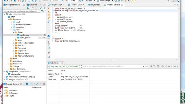Agregar o quitar columnas a una Vista en PostgreSQL смотреть онлайн