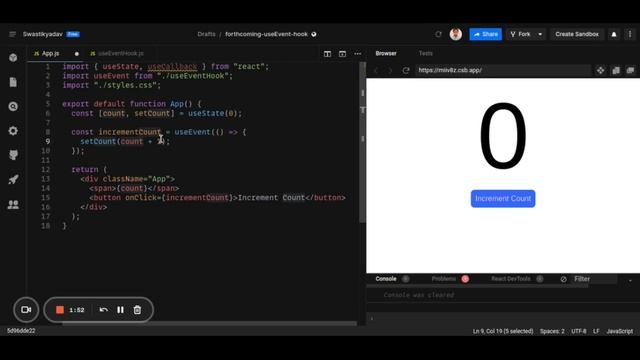 useEvent() - The Missing React Hook! смотреть онлайн