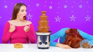 Шоколадный Фонтан Челлендж | Битвы с Едой c Multi DO Challenge