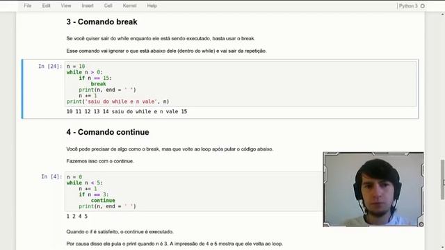 [PROGRAMAÇÃO] Curso Python 3 Aula 13 Repetição com while + break e continue смотреть онлайн