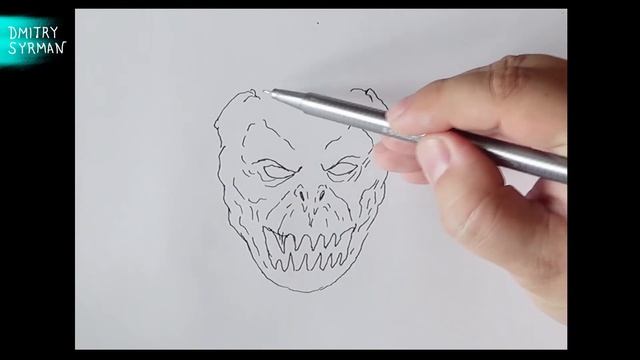 How to draw a Monster Как нарисовать Монстра