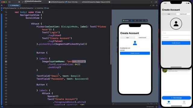 SwiftUI Firebase Chat 01: Creating a Login Page смотреть онлайн