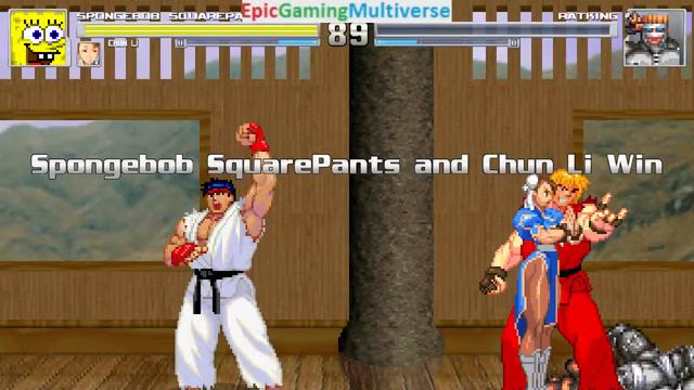 SpongeBob SquarePants And Street Fighter Characters VS Rat King In A MUGEN Match / Battle / Fight смотреть онлайн