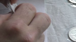 Ламинирование монет утюгом.