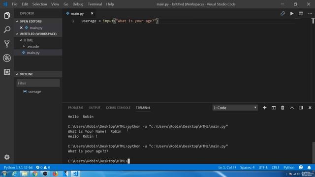 How To Capture User Input With Python | Python Basics смотреть онлайн