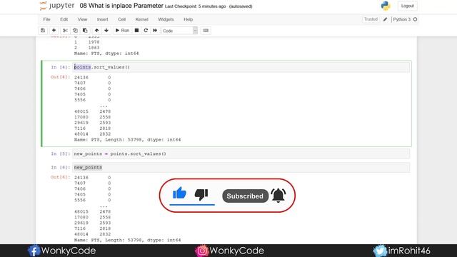How to Make Permanant Changes to Object | Pandas Tutorials | Data Science | WonkyCode | Telugu смотреть онлайн