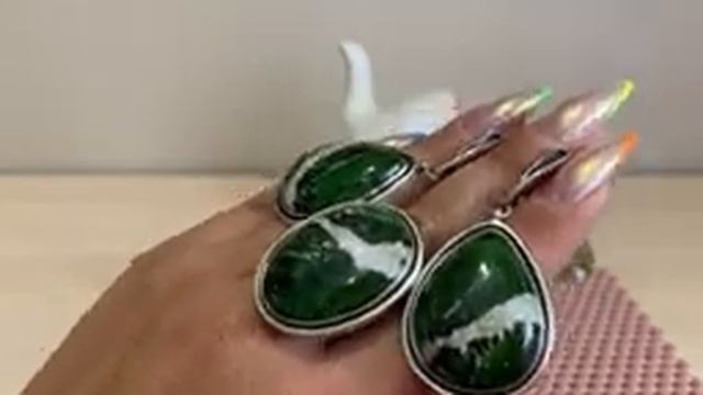 ?Красоты много не бывает ?? Украшения в серебре с натуральными вставками!? смотреть онлайн