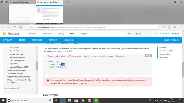 How to connect android with Firebase database || Android and Firebase || Firebase + android #1 смотреть онлайн