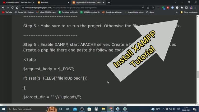 Flutter File Picker | Post File To API Using DIO | XAMPP API Server | Android Studio | Quickstart смотреть онлайн