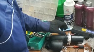 замена масла в заднем амортизаторе BSE M2 БСЕ М2