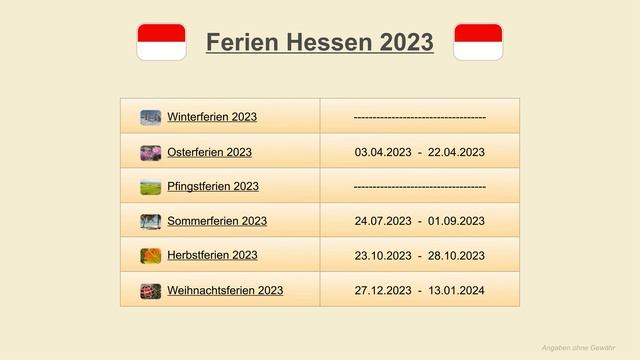 Ferien Hessen 2023 смотреть онлайн