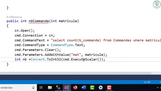 12 - ADO.NET en C# récupérer résultat des fonctions d'agrégation -ExecuteScalar-(Mode connecté)- شر смотреть онлайн