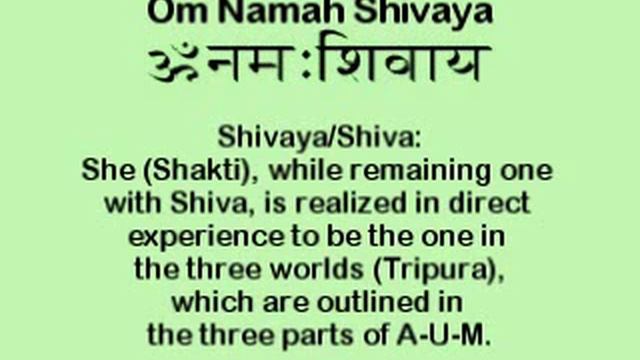 Om Namah Shivaya Mantra: Yoga Meditation, Vedanta, Tantra