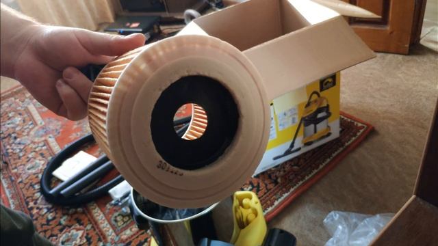 Распаковка строительного пылесос Karcher WD 3 P Premium, 1000 Вт, Артикул: 1.629-863.0 смотреть онлайн