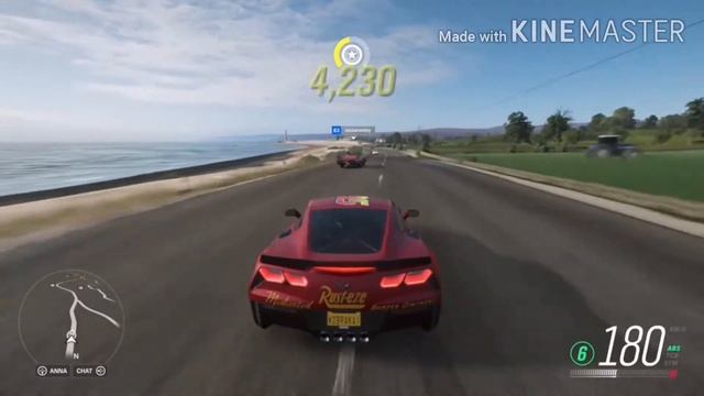 Chevrolet Corvette Z06 (Lightning McQueen Livery) | Forza Horizon 4 смотреть онлайн
