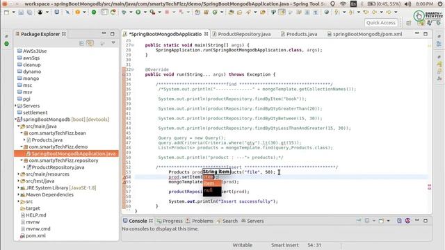 Spring Data MongoDb Insert Example | MongoTemplate Insert | Spring Boot MongoDB смотреть онлайн