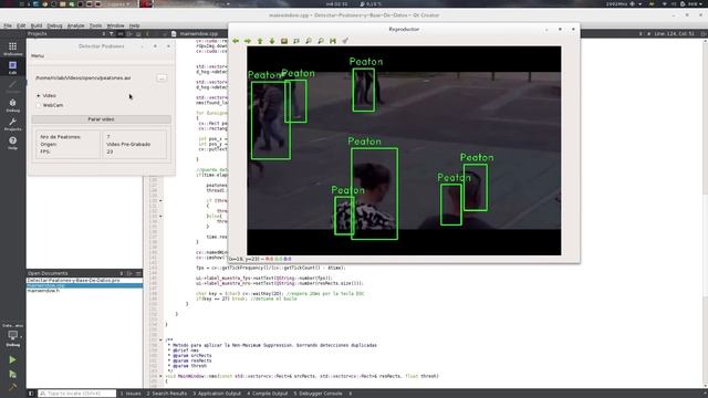 CUDA 7.5 con OpenCV 3.1 (C++) y MongoDB sobre QT 5 en Linux - Detección de peatones смотреть онлайн
